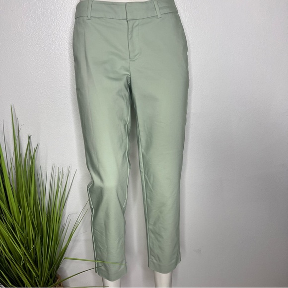 A New Day Sea-foam Green Stretch Ankle Crop Pants 2 - Picture 5 of 16